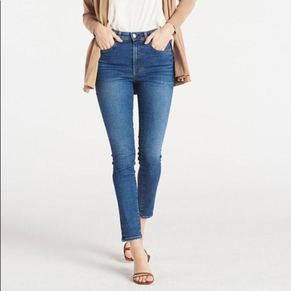 Cqy Denim High Rise Skinny Palme Jeans